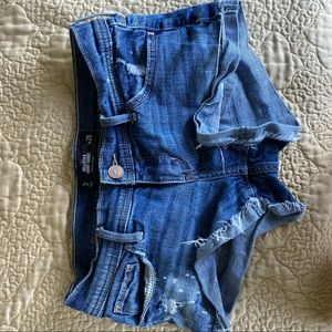 Hollister short-short low rise denim shorts